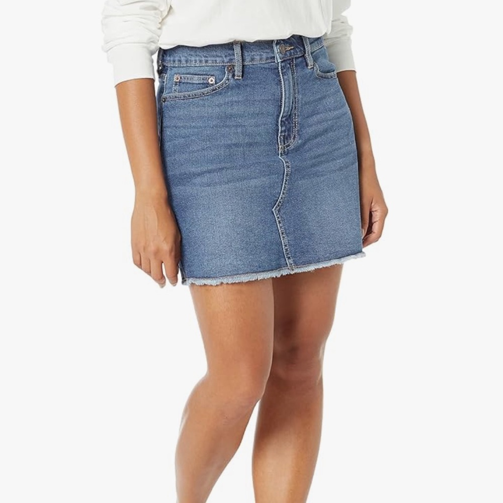 Calvin Klein • A-Line Denim Mini Skirt
